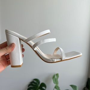 White Heels size 7